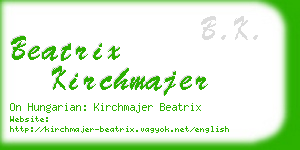 beatrix kirchmajer business card